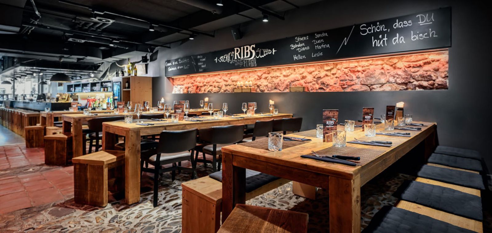 RIBS Steakhouse Thun mit gemütlichem Ambiente